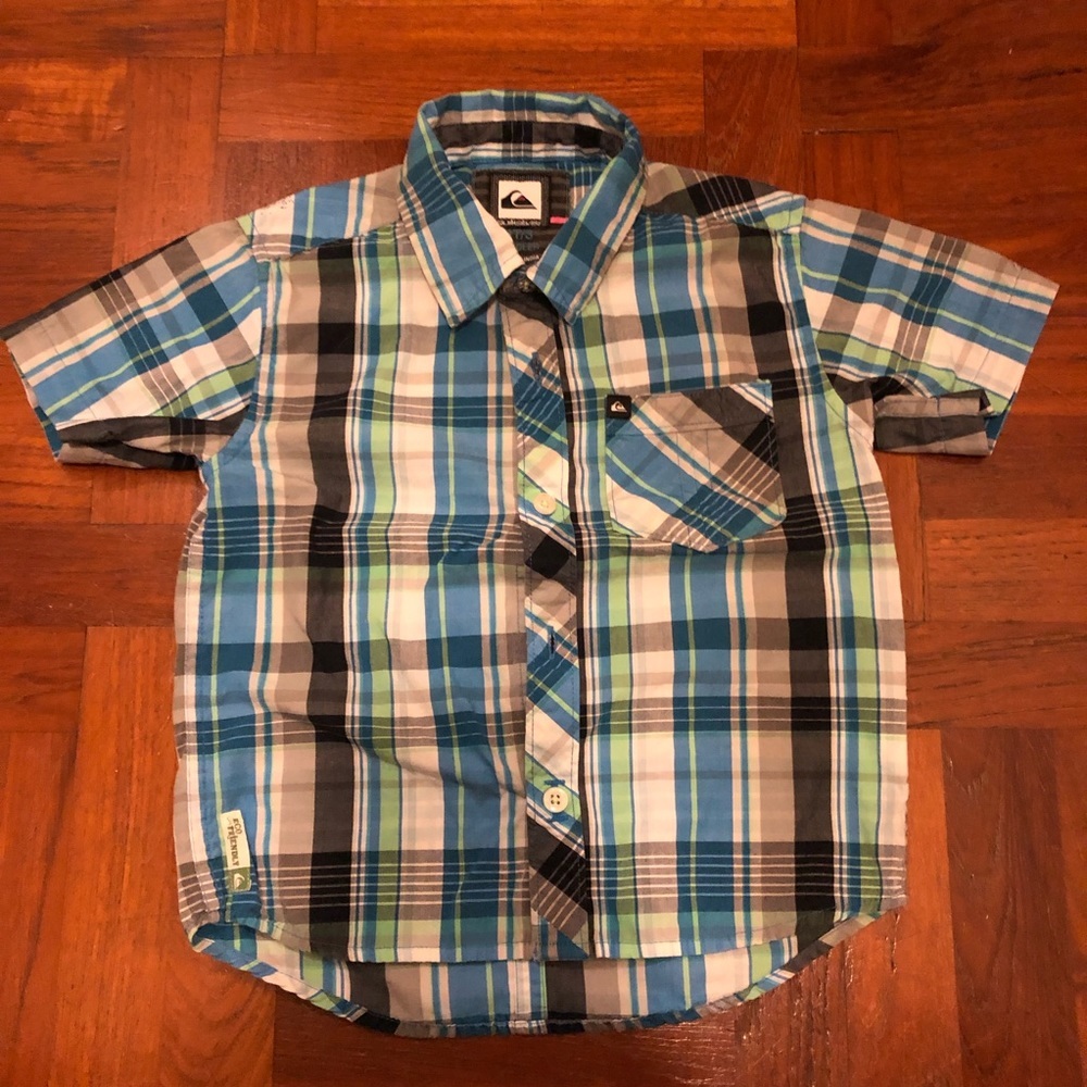 Quiksilver : Size 3T Boys Plaid Shirt